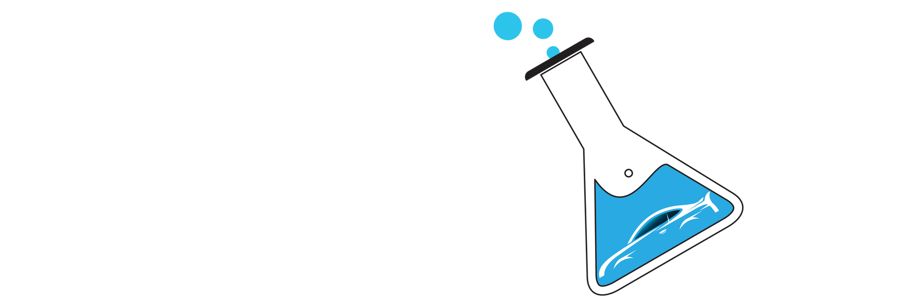 the lab logo on a black background